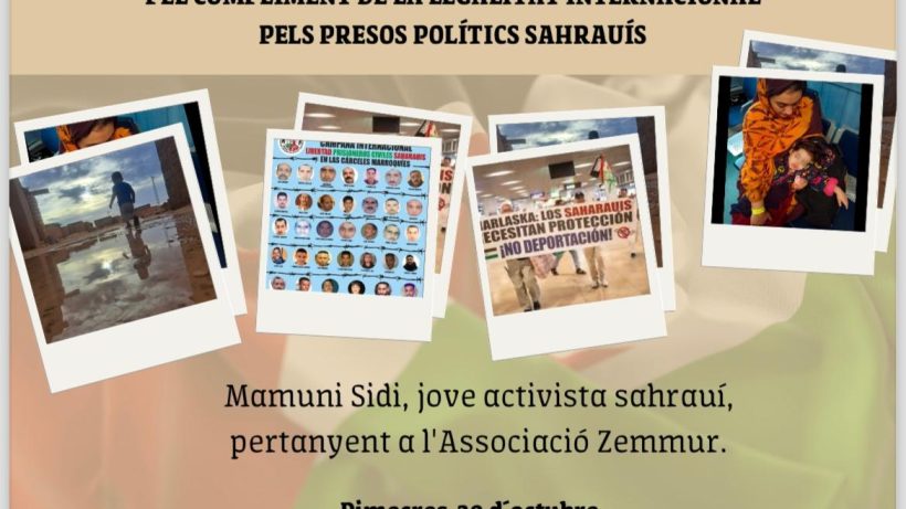 Xarrada-Col·loqui pel Poble Sahrauí