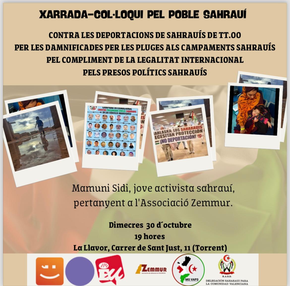 Xarrada-Col·loqui pel Poble Sahrauí