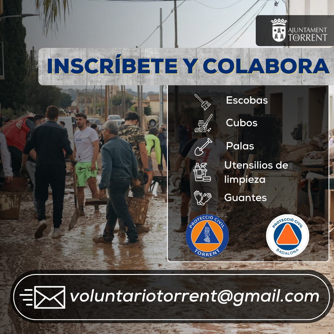 Solidaridad en Torrent-Voluntariado para las Zonas Afectadas por la DANA
